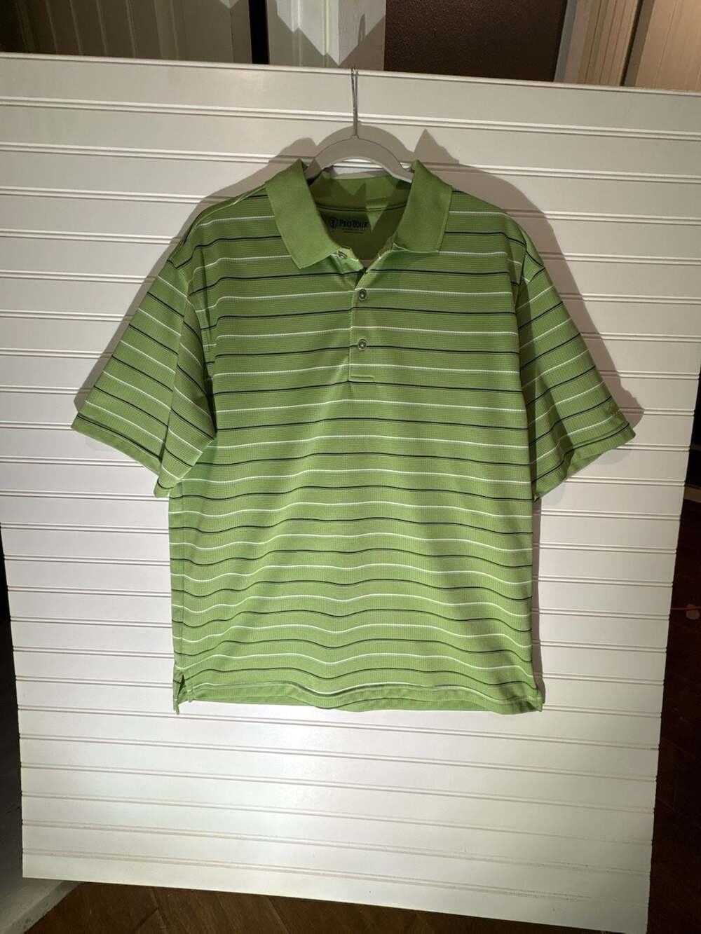 Pro Tour Performance Golf Striped Polo Shirt
